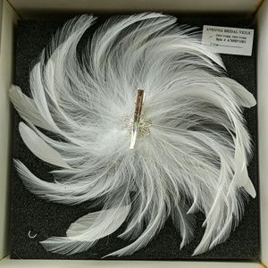 Ansonia Bridal Accessories - Ansonia Feather Bridal Hairclip Ansonia Bridal Accessories - Ansonia Feather Bridal Hairclip